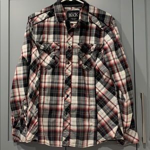 Buckle Black Button Up Shirt